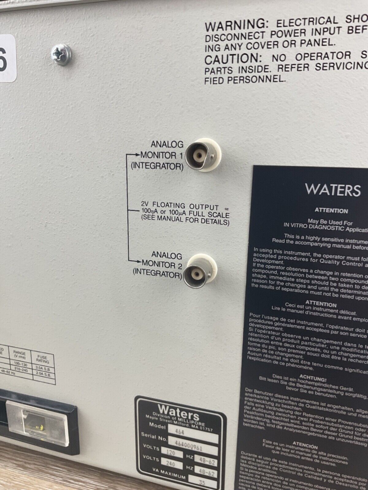 Waters 464 Pulsed Electrochemical Detector ECD Liquid Chromatography Free Ship