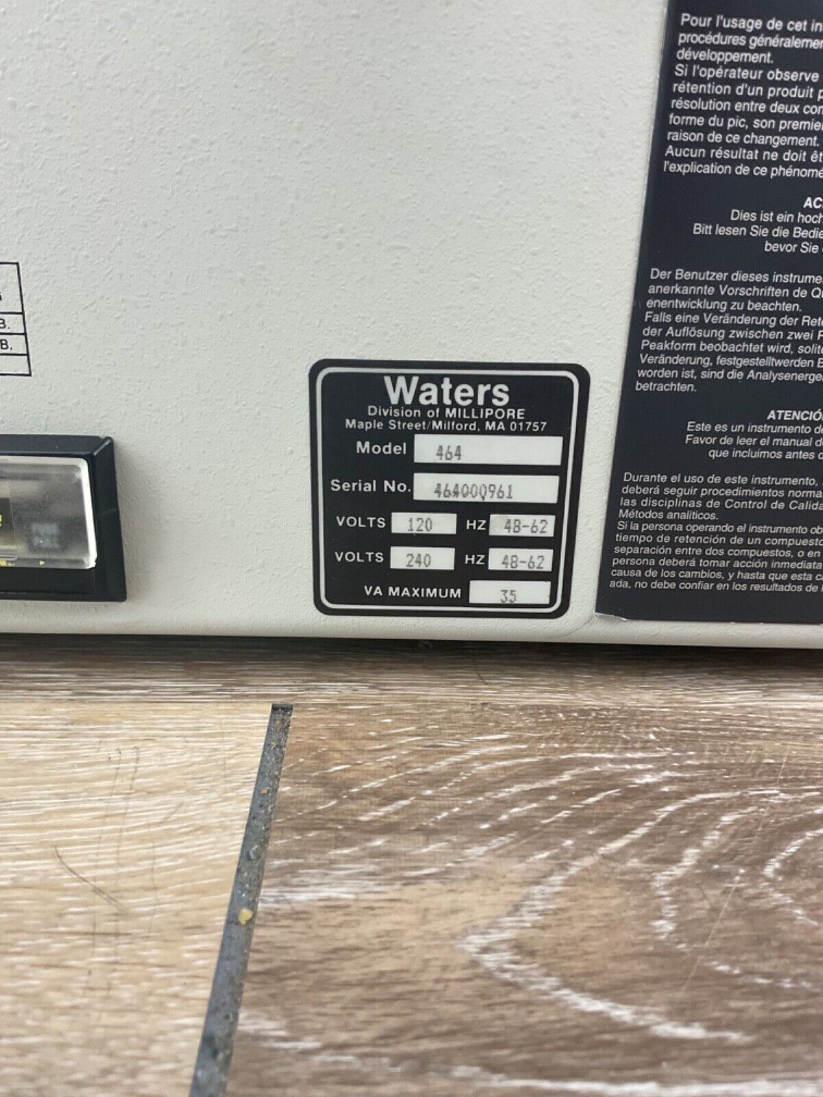 Waters 464 Pulsed Electrochemical Detector ECD Liquid Chromatography Free Ship