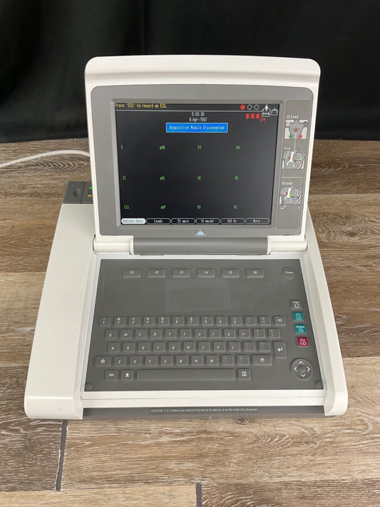 GE MAC 5500 Resting Electrocardiogram System ECG Machine with Color Display