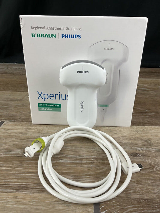 Philips Xperius C5-2 Curved Array Transducer Ultrasound Imaging Probe w/ USB