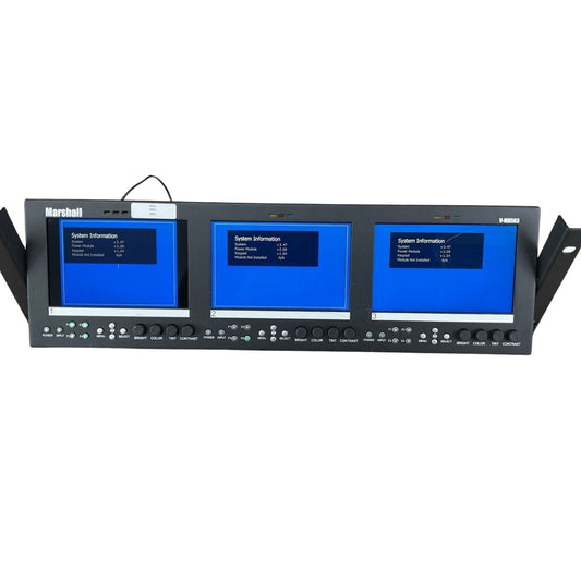 Marshall V-MD563 3 Rack-Mountable Monitor Three 5.6" 1280 x 800 LCD Screen Panel