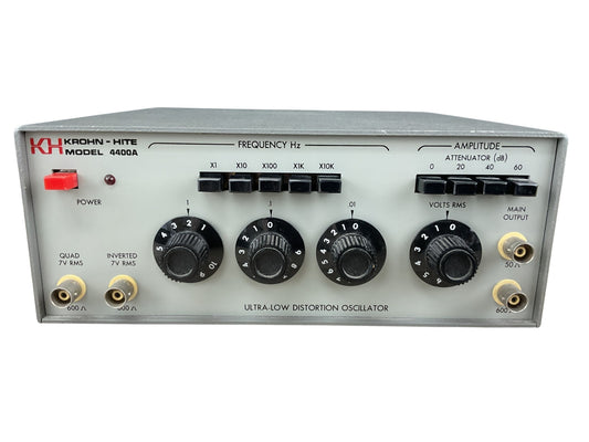 Krohn-Hite 4400A Low Distortion Oscilator Precision Audio Tester FREE SHIPPING
