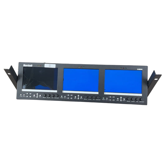 Marshall V-MD563 3 Rack-Mountable Monitor Three 5.6" 1280 x 800 LCD Screen Panel