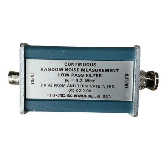 Tektronix 015-0212-00 Continuous Random Noise Measurement Low Pass Filter