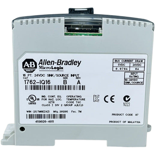 Allen Bradley 1762-IQ16 MicroLogix 1200 programmable logic controller