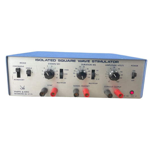 Phipps & Bird Isolated Square Wave Stimulator 7092-611 InteliTool 120V Stimulus