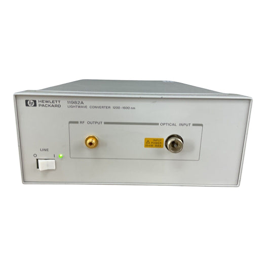 HP 11982A Lightwave Converter 1200-1600nm RF Optical 001012 Benchtop System