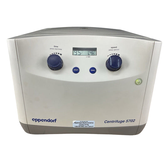 Eppendorf 5702 Low Speed Centrifuge A-4-38 4400rpm Fast Temp Swing Rotor