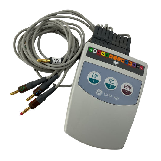 GE CAM-14 HD 900995-003 GE MEDICAL EKG Acquisition Module MAC 5000 5500 w/ leads