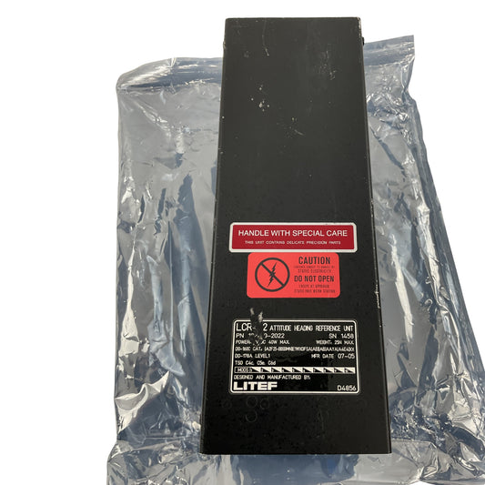 LITEF LCR-92 Attitude Heading Reference Unit 124210-2022 28VDC 40W AHRS Unit